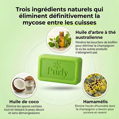 Purly™ Savon pour soulager les démangeaisons entre les cuisses